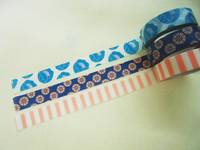 Washi Tape Tulip blue 3er Set 15mm Washi Tape Tulip blue 3er Set 15mm