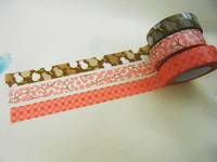 Washi Tape Lily of the valley pink 3er Set 15mm