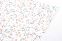 Fabric Sticker draw a flower rose garden A4