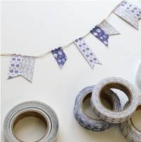 Fabric Tape snow bell 3er Set 15mm