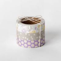 Fabric Tape Tea time 3er Set 15mm