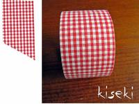 Masking Tape textil Baumwolle checked Red 30mm Masking Tape textil Baumwolle checked Red 30mm