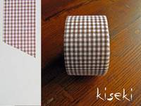 Masking Tape textil Baumwolle checked Brown 30mm Masking Tape textil Baumwolle checked Brown 30mm