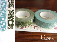 Washi Tape forest of　squirrel & small flower 2er Set E 15mm