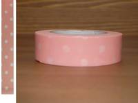 Washi Tape Rose dots pink 15mm Washi Tape Rose dots pink 15mm