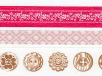 Washi Tape Button red 3er Set 10+15+20mm Washi Tape Button red 3er Set 10+15+20mm