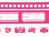 Washi Tape Camera pink 3er Set 10+15+20mm Washi Tape Camera pink 3er Set 10+15+20mm