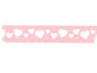 Washi Tape Heart pink 15mm Washi Tape Heart pink 15mm