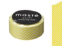 Washi Tape zig zag yellow 15mm Washi Tape zig zag yellow 15mm