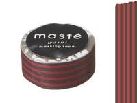 Washi Tape stripes brown 15mm Washi Tape stripes brown 15mm