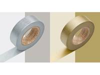 Washi Tape uni gold & silver 2er Set 15mm Washi Tape uni gold & silver 2er Set 15mm