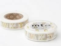 Washi Tape alphabet gold 15mm Washi Tape alphabet gold 15mm