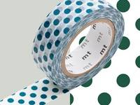 Washi Tape dot green 15mm Washi Tape dot green 15mm