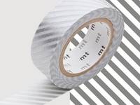 Washi Tape stripe silver 15mm Washi Tape stripe silver 15mm