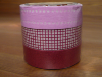 Washi Tape Plum 3er Set 15mm Washi Tape Plum 3er Set 15mm
