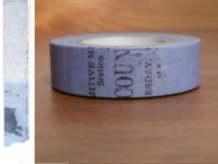 Washi Tape Collage blau 15mm Washi Tape Collage blau 15mm