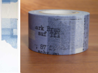 Washi Tape Collage blau 30mm Washi Tape Collage blau 30mm