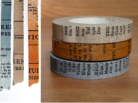 Washi Tape Old Book 3er Set 10mm Washi Tape Old Book 3er Set 10mm