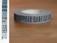 Washi Tape Old Book blau 10mm Washi Tape Old Book blau 10mm