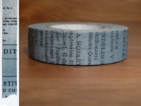 Washi Tape Old Book blau 15mm Washi Tape Old Book blau 15mm