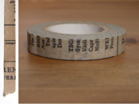 Washi Tape Old Book grau 10mm Washi Tape Old Book grau 10mm