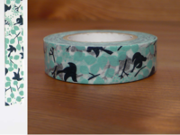 Washi Tape message bird blue 15mm Washi Tape message bird blue 15mm