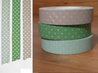 Washi Tape pin dots 3er Set 13mm Washi Tape pin dots 3er Set 13mm