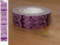 Washi Tape lace plum 15mm