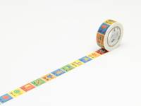 Washi Tape mt Kids alphabet N-Z 15mm Washi Tape mt Kids alphabet N-Z 15mm
