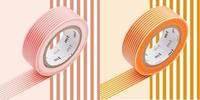 Washi Tape 2er Set border sango/daidai 15mm Washi Tape 2er Set border sango/daidai 15mm
