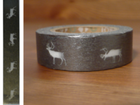 mt Christmas Reindeer Silver 15mm mt Christmas Reindeer Silver 15mm