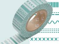 Washi tape Stitch green 15mm Washi tape Stitch green 15mm