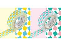 Washi Tape square yellow&pink 2er Set 15mm Washi Tape square yellow&pink 2er Set 15mm