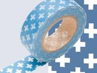 Washi Tape cross blue 15mm Washi Tape cross blue 15mm