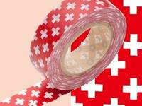 Washi Tape cross red 15mm Washi Tape cross red 15mm