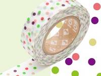 Washi Tape drop green 15mm Washi Tape drop green 15mm