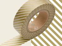 Washi Tape stripe gold 15mm Washi Tape stripe gold 15mm