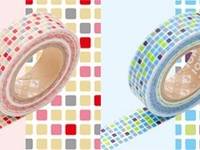 Washi Tape tile red&blue 2er Set 15mm Washi Tape tile red&blue 2er Set 15mm