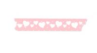 Washi Tape Heart pink 15mm