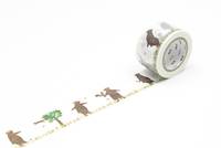 Washi Tape mt ex Kasaneru - Bear & Squirrel 30mm