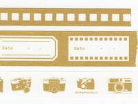 Washi Tape Camera gold 3er Set 10+15+20mm