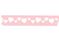 Washi Tape Heart pink 15mm