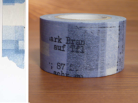 Washi Tape Collage blau 30mm
