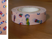 Washi Tape kokeshichan baby pink 15mm