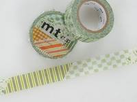 Washi Tape flower green 15mm