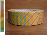 Washi Tape stripe-checked red 15mm