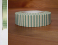 Washi Tape stripes celadon 15mm