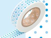 Washi Tape marble blue 15mm