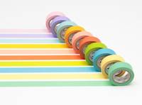 Washi Tape 10er Set uni light color 15mm