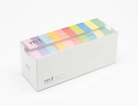 Washi Tape 10er Set uni light color 15mm